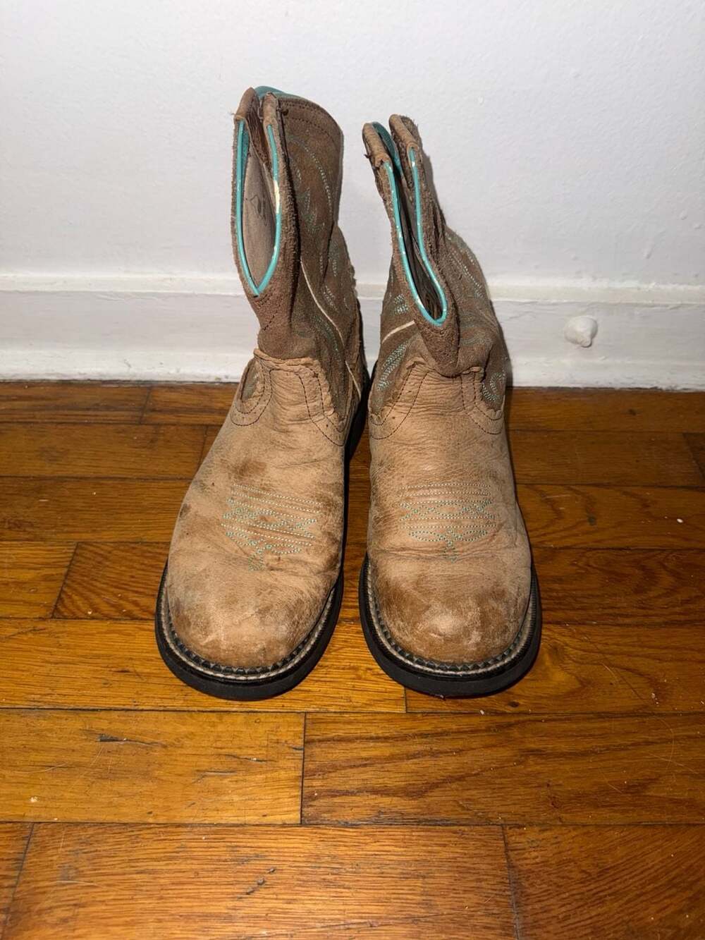 Ariat Fatbaby Heritage Western Boots Style 10014080 Brown Turquoise Size 10B